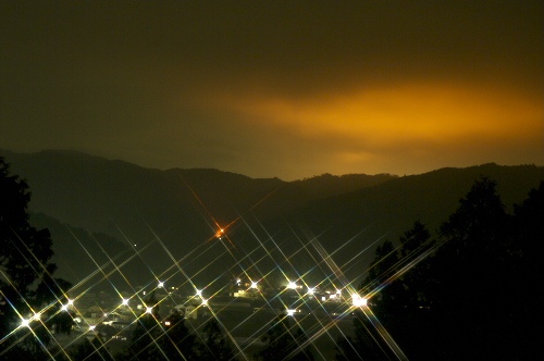 田舎の夜景